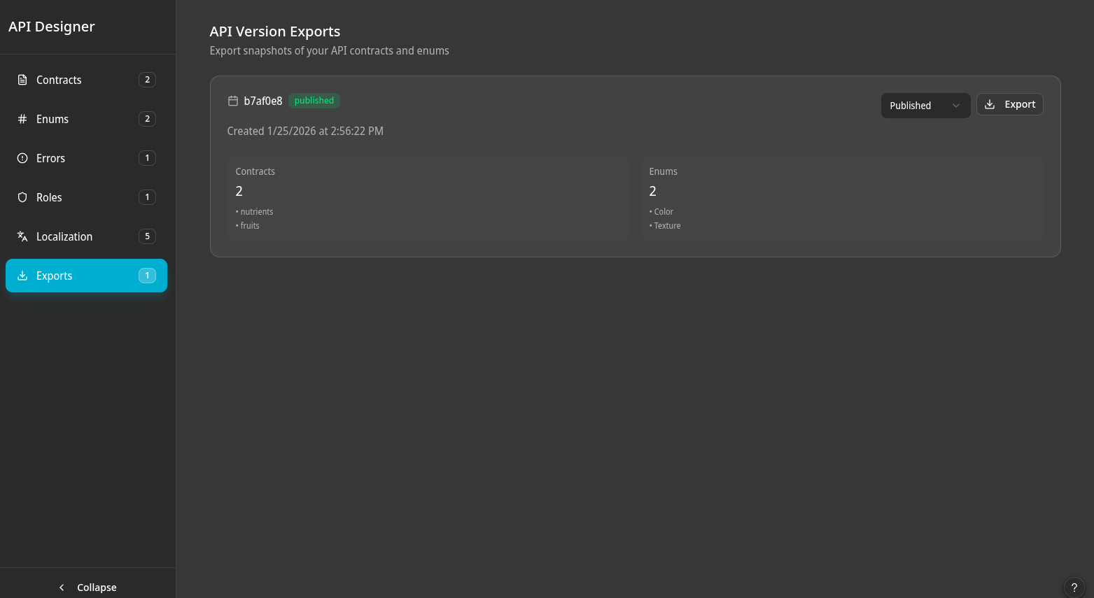 AkashiContracts — Schema Management